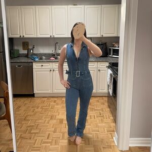 Women's Denim Jumpsuit Jeans - Blue